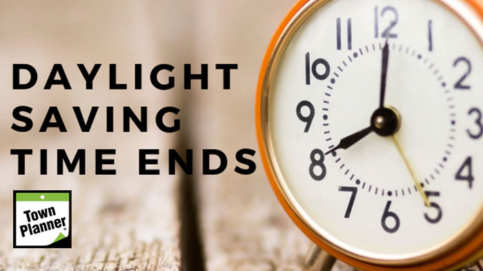 Daylight Savings Time Ends