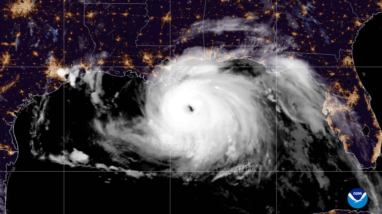 Hurricane Season NOAA Image of a Hurricane over the United States